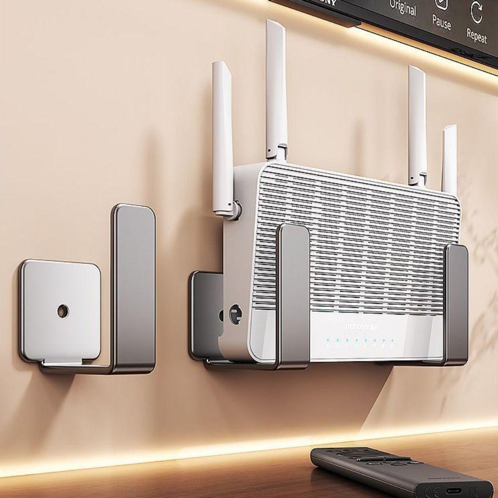 Стальная Углеродистая Wi-Fi Стойка для Размещения Настенное Крепление Настенный Кронштейн Новый Держатель для Роутера и Сетевого Фильтра