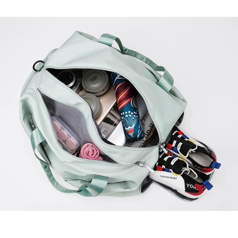 Sports Bag Women's Fitness Bag Women's Wet and Dry Separation Small, Lightweight and Large-capacity Portable Oblique Span Short-distance Travel Bag