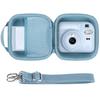 Lebakort Storage Case Compatible with Fujifilm Instax Mini 12/11 Instant Cameras (Pastel Blue Case)