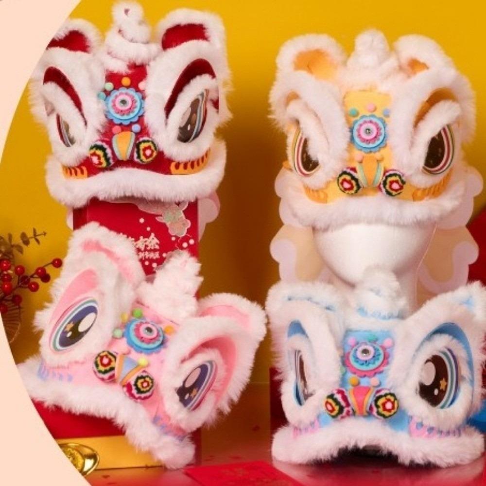 Plush Handmade Headwear Non Woven Headwear Props Gift Lion Dance Hat  Children's Crafts