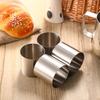 Amosfun Кольца из нержавеющей стали, 5 см высотой x 6 см шириной, Набор из 4 штук, Форма для печенья, Форма для торта, Круглая, Маленькая, Глубокая, Круглая форма, Кондитерское кольцо