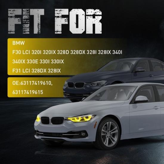 For BMW F30 F31 LCI 330i 340i 320i 328d 328i 330e Angel Eye DRL LED Board Amber