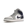 Air Jordan 1 Mid Wolf Grey Midnight Navy Мужские кроссовки белые DQ8426-104
