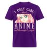 Меня волнует только аниме и, может быть, 3 человека Футболка Милая Девушка Манга Футболка