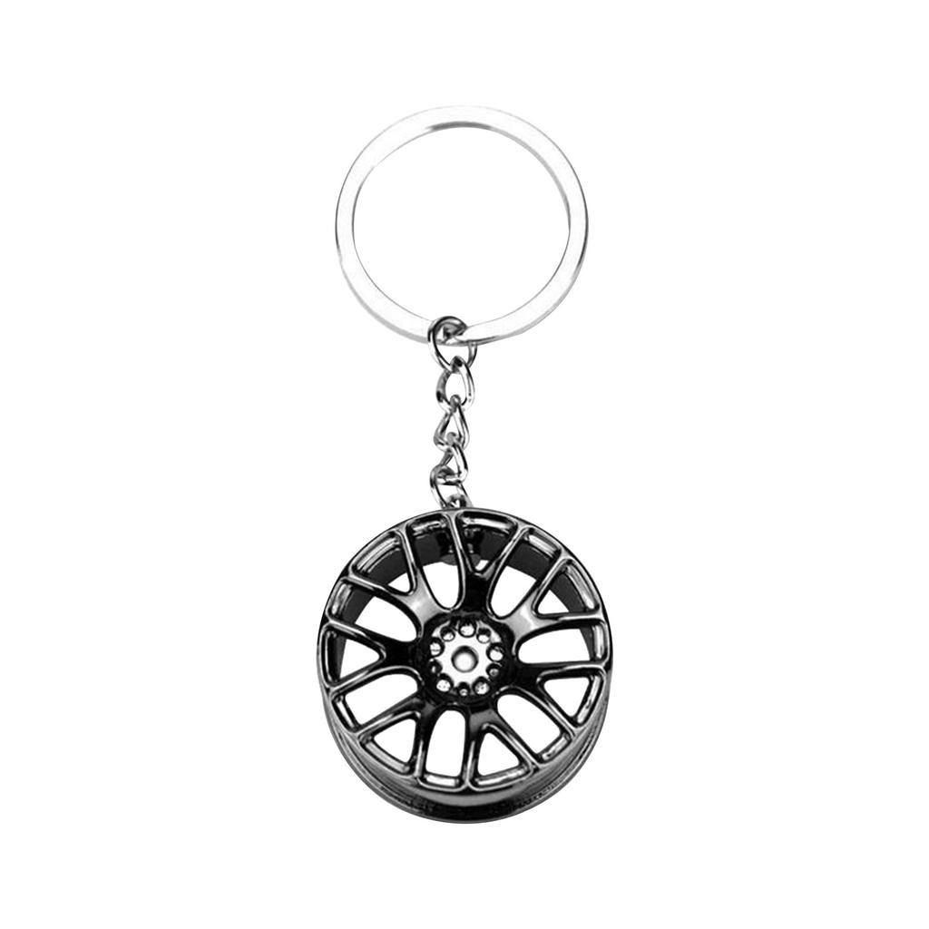 Брелки с ободом колеса, креативные автозапчасти, автомобильный брелок, брелки, кольца, декоры