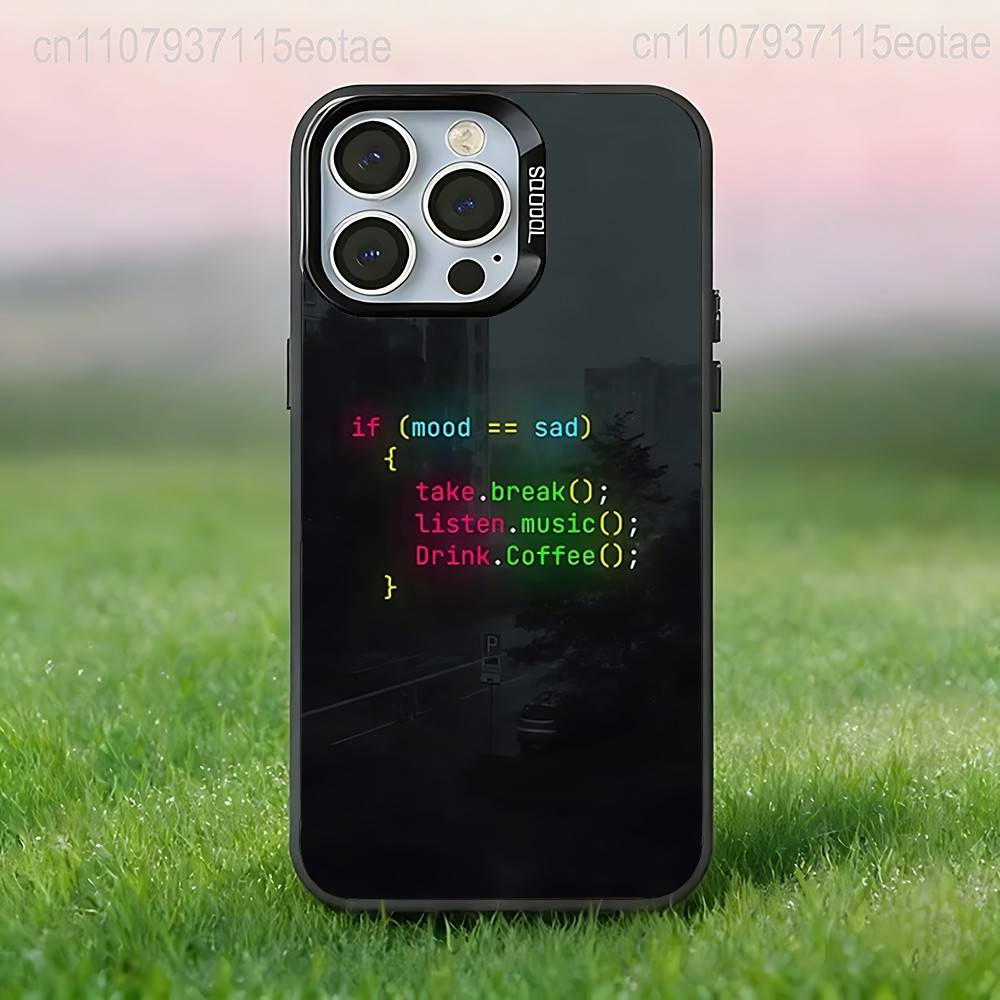 Programming Languages Coders Phone Case For iPhone 17,16,15,14,13,12,11,Pro,Max,Plus,E,Air,Mini Anti Fall Black Bumper