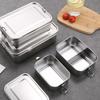 Leakproof Stainless Steel Lunch Container Bento Box Lunch Box Leakproof Bento Container for Travel Work and School