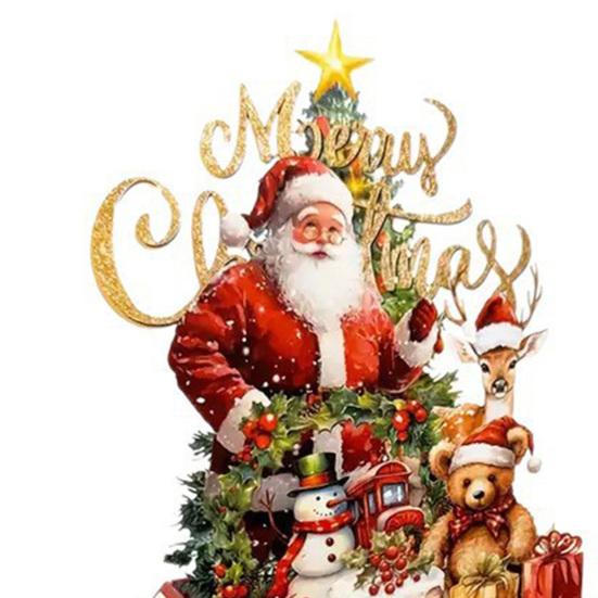 Christmas Pop Up Card 3D Folding Greeting Cards Funny Santa Snowman Bear Holiday Gift Card for Xmas Party Favors
