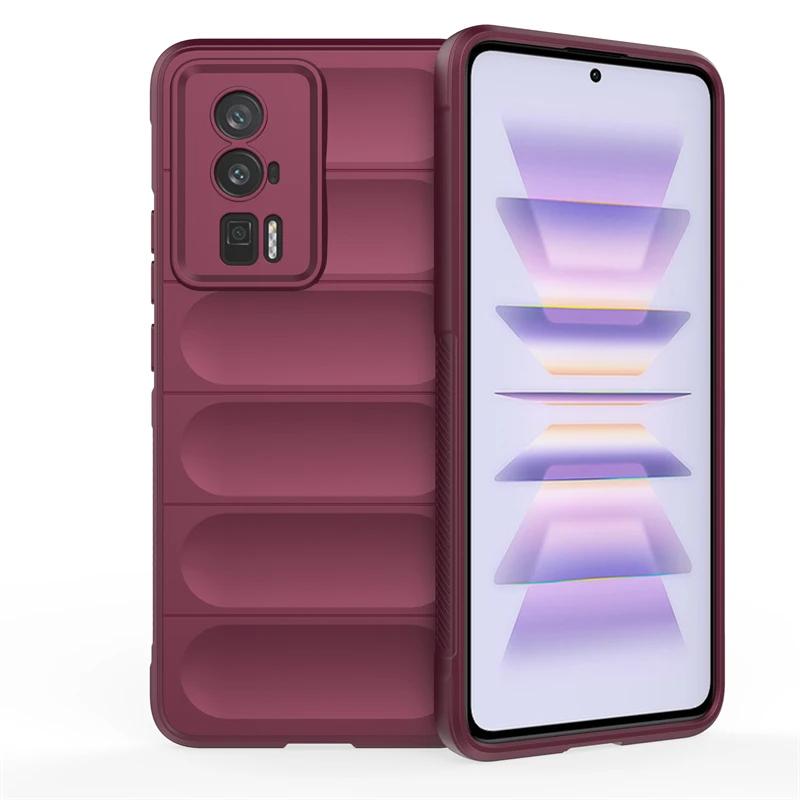 Для Xiaomi Poco F5 Pro F3 F4 GT 5G задняя крышка телефона чехол мягкий жидкий силикон противоударный защитный чехол Funda Coque