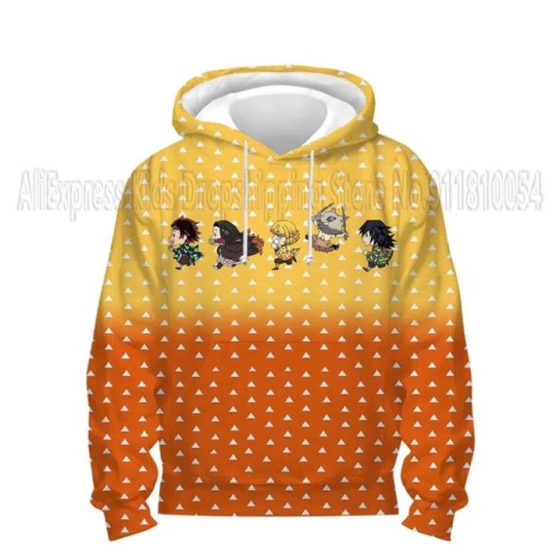 Малыши Демон Slayer 3D принт толстовки детские аниме толстовки мальчики девочки мультфильм свитера детские топы пальто Sudadera Escolar