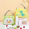 Lunch Bag High Capacity Waterproof Insulated Cartoon Pattern Smooth Zipper Keeping Warm Cold Fine Sewing Leakproof Thermal Bento Tote for Picnic