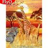 Diamond Art Painting Sunset Animal Diamond Embroidery Sale Giraffe Zebra Pictures Of Rhinestones Mosaic Decortion