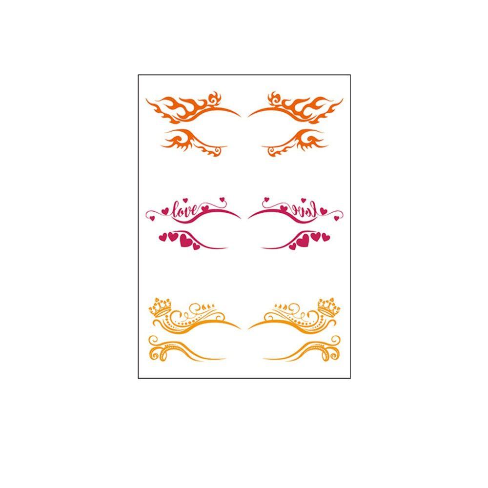 Наклейка для макияжа ресниц, водонепроницаемая наклейка для теней для век, татуировки на Хэллоуин