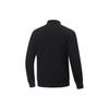 Li-Ning Plain Open-Collar Sweatshirt Men Sweatshirts Black AWDT437-1