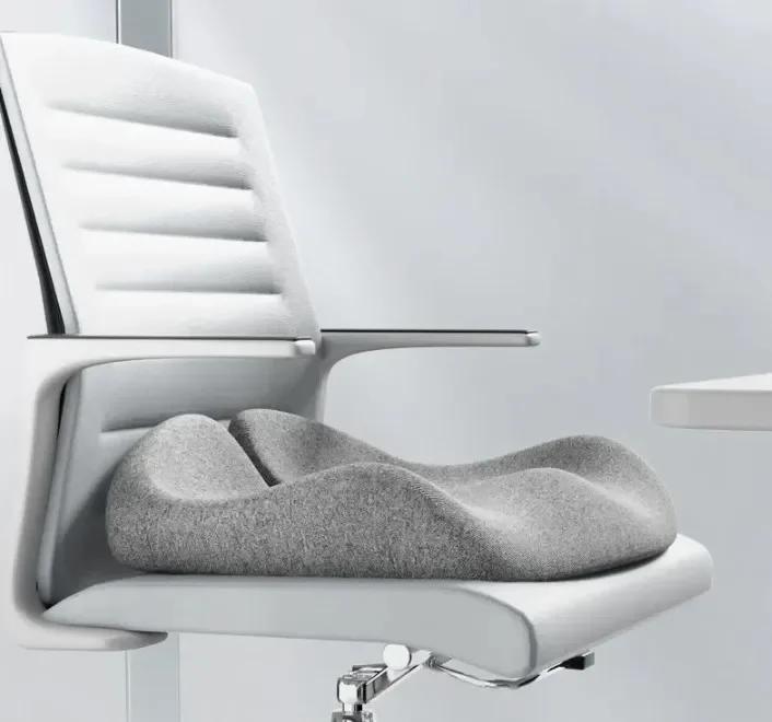 Ишиас Облегчение Боли в Спине Комфортное Офисное Кресло Подушка для Автосиденья Нескользящая Ортопедическая Подушка из Пены с Памятью для Копчика