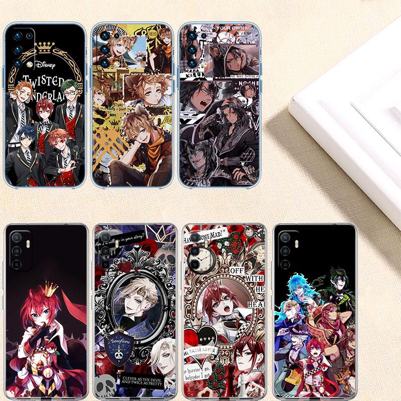 Прозрачный чехол для телефона Twisted Wonderland для Motorola Moto E22I E22S E22 E32 E40 E7 E7I G Plus Power Play Stylus G22 G14