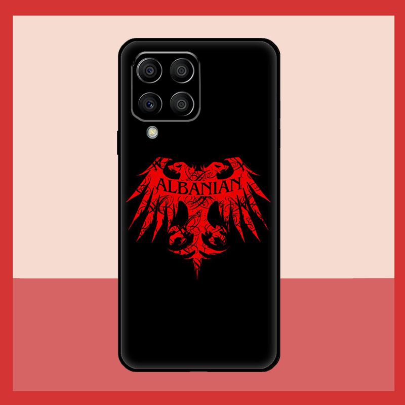 Albania Flag Eagle Case For Samsung Galaxy M12 M52 M06 M16 M36 M56 M33 M15 M55 M31 M13 M14 M53 M32 M35 M34 M54