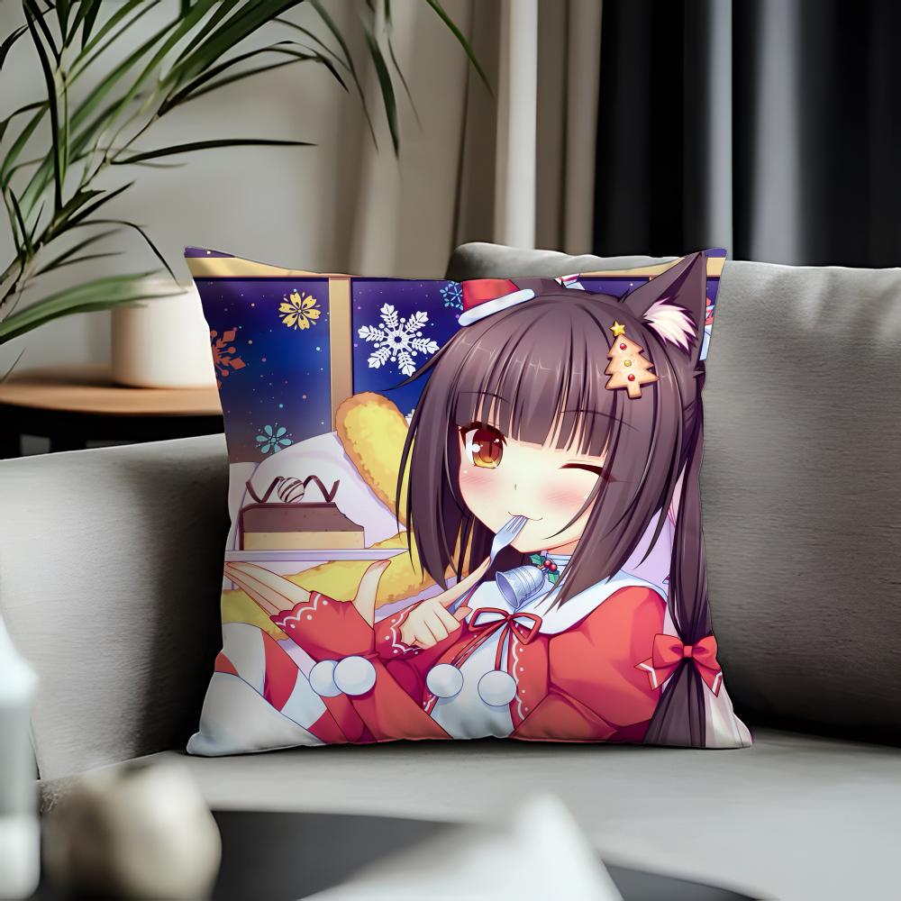 Fashion Nnekoparaead Cushion Cover Antidustmite Pillowcase Invisible Zipper Silky Short Plush Sofa Cushion Cover