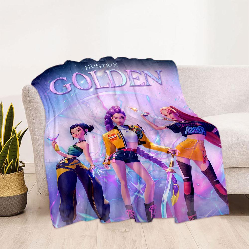 Huntrxx: Neon Warriors Blanket Durable Comfort Great for Picnics Bedding Seaside All-Season Use Warmthful Decor