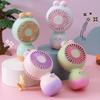 USB Handheld Fan Strong Airflow Low Noise Cartoon Shape Compact Design Portable Cooling Fan Personal Air Cooler