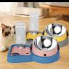 Large Capacity 3 In 1 Cat Bowl Protection Neck Dog Water Dispenser Pet Food Container  for Home