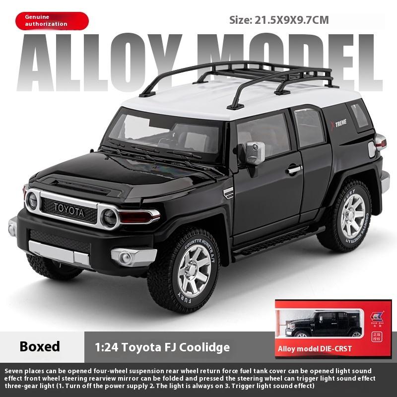 Масштаб 1/24 TOYOTA FJ Cruiser Внедорожный внедорожник Металлический литой под давлением Модель автомобиля Высокое качество Декоративные модные украшения Подарочная коробка для друга