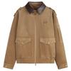 NVG·YOUNG Men's Corduroy Barn Style Lapel Jacket