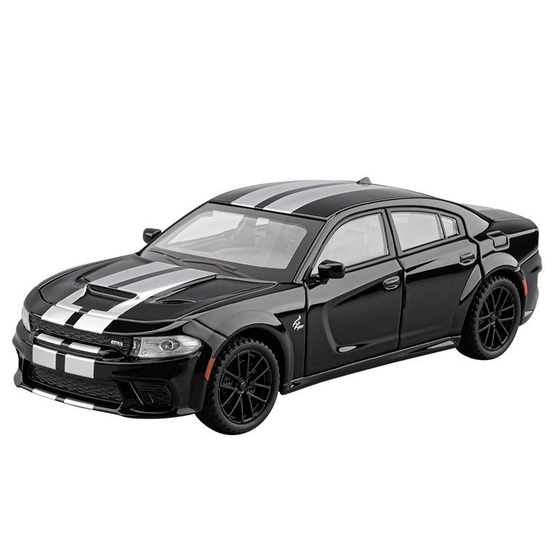 1/32 DODGE Charger SRT Hellcat Alloy Sports Car Model Diecast Toy Muscle Vehicles Car Model Simulation Sound and Light Kids Gift