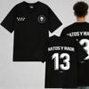 2025 NATOS WAOR 13 Хип-хоп футболка Модная Ретро Хип-хоп Мужская и Женская Летняя С принтом 100% Чистый Хлопок Y2k Повседневная Футболка
