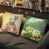 C-Cute Cut The R-Rope Decorative Room Aesthetics Pillow Case Home Decor Bedroom Sofa Bed Couch Pillow Cover 45x45