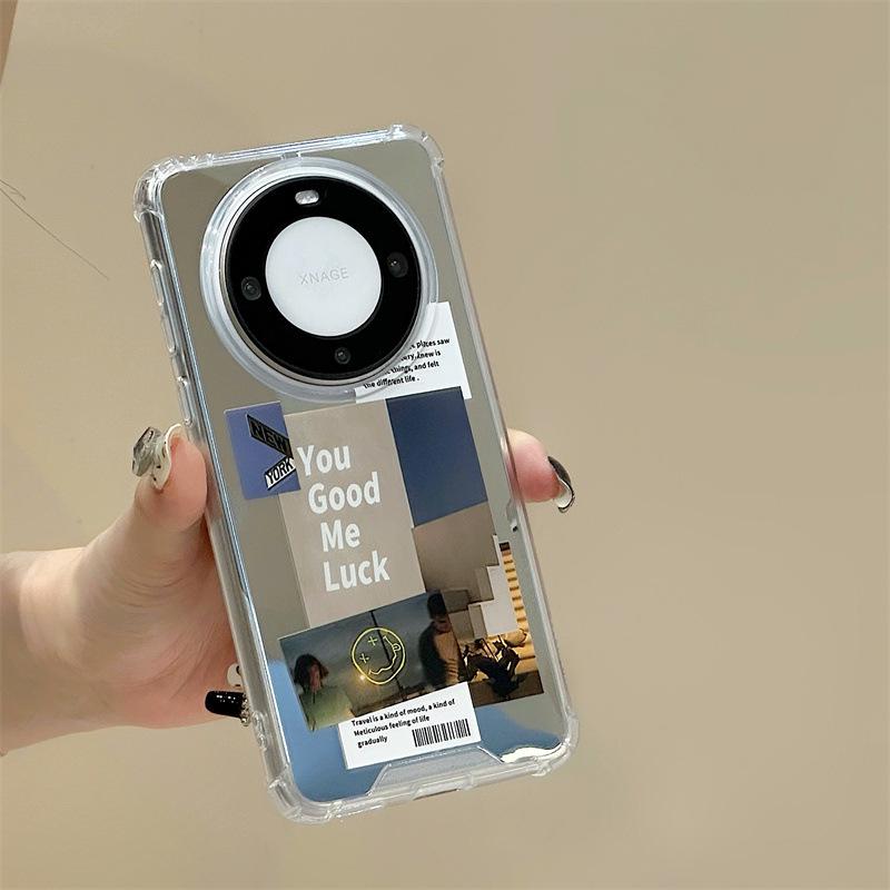 Защитный зеркальный чехол Zhitai Huawei Mate60 Pro для Nova11/10 и P60/50/40.