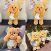 Cute Butter Bear Plush Toys Cartoon Stars Hairpin Apron Doll Gifts Children