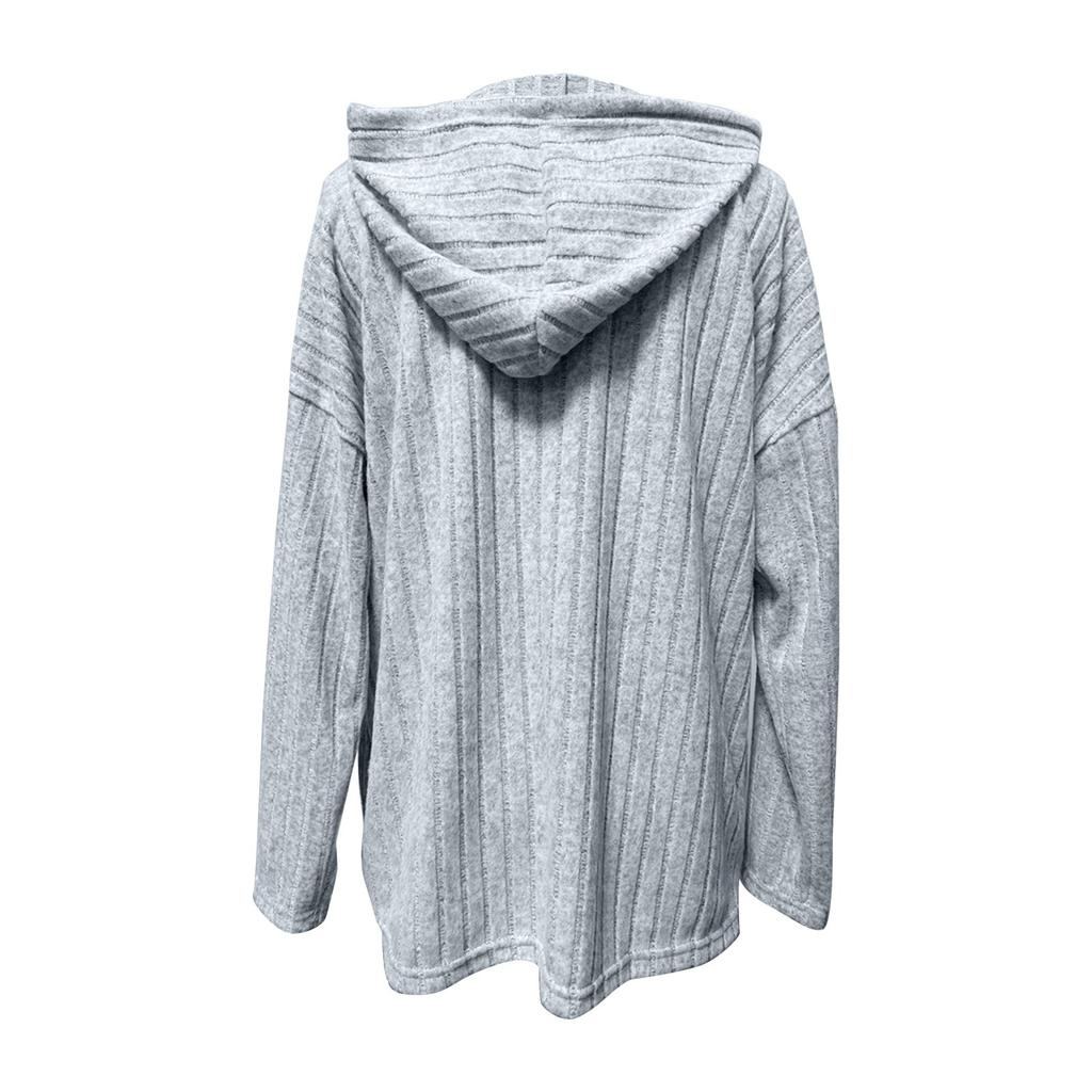 Женская мода зима новый однотонный длинный рукав толстовка женская с капюшоном на молнии топ