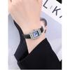 Women Watch for Girls Wrist Quartz Reloj Mujer Blue Pink Leather Square Dial Orologio Ladies Wristwatch Elegant Diamond Clock