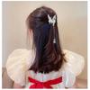 Moving Butterfly Hairpin Hanfu Fringe Hairpin Ancient Style Headdress Internet Celebrity Girl Side Clip Top Clip Bangs Clip
