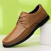 Модные мужские туфли из натуральной кожи, брендовые оксфорды, броги, высокое качество, шнуровка, мужская повседневная обувь, дышащая обувь для ходьбы