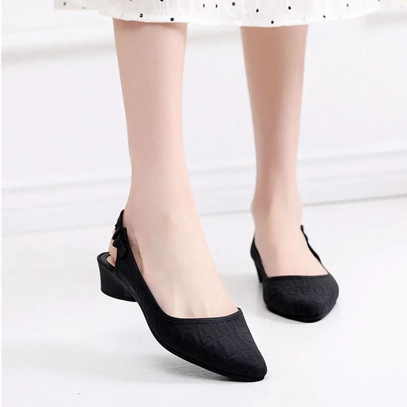 Сандалии, тапочки, женские летние неглубокие сандалии, женская стильная толстая обувь, непромокаемая одинарная обувь, повседневная обувь