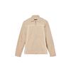 Timberland Solid Color Spliced Collar Long Sleeve Jacket Unisex Jackets Khaki A6BQT-269