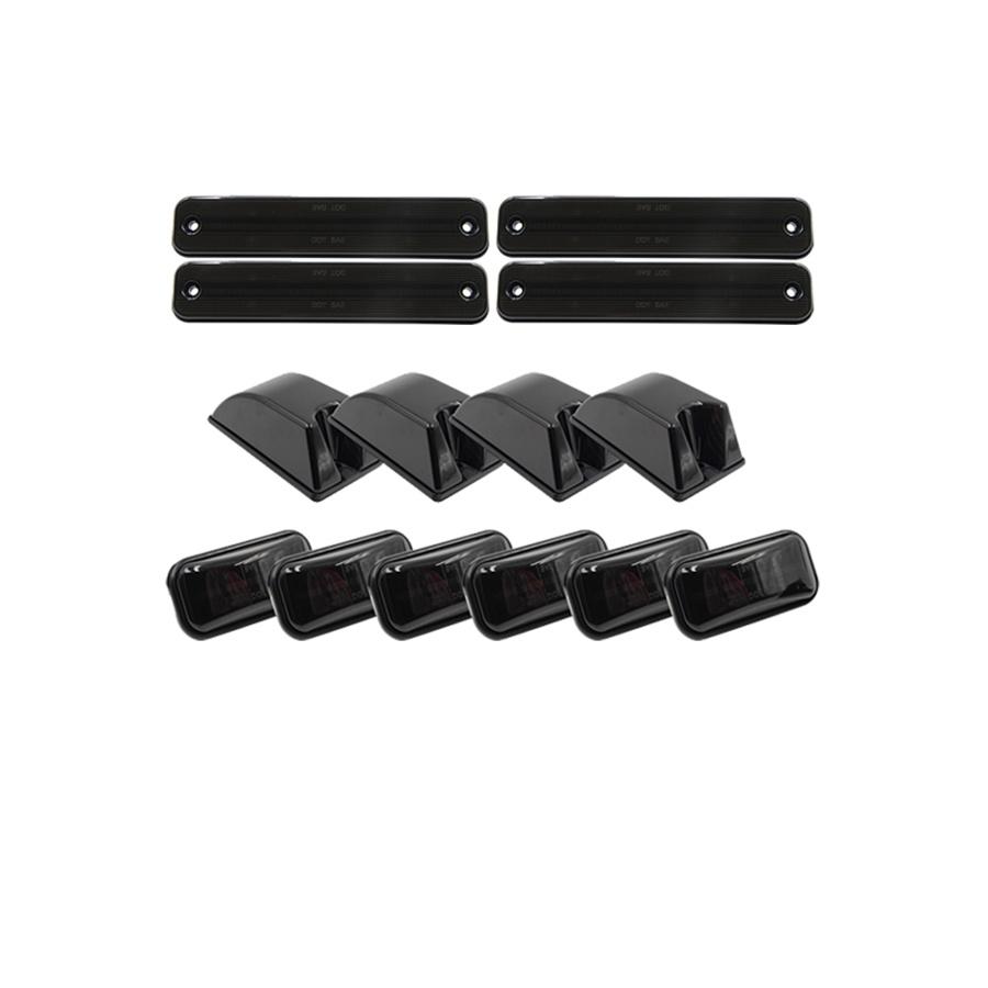 Для Hummer H2 2003-2009 Дымчатый светодиодный габаритный огонь на крышу + Передний задний светодиодный боковой габаритный огонь Сигнальная лампа 14 шт./компл.