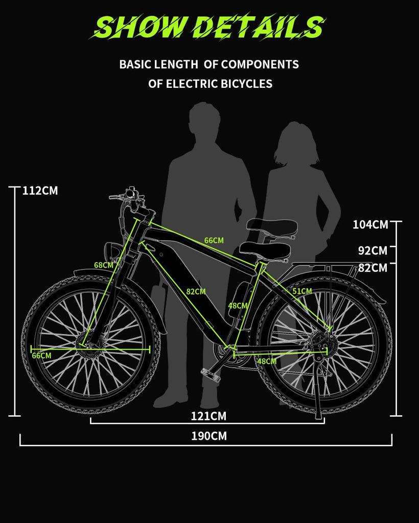 DUOTTS F26 1500W Dual Motor Electric Bike | 48V 20Ah Samsung Battery | 120km Range | Hydraulic Brakes | 26" Fat Tires"