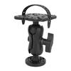 Fish Finder Mount Base Universal Mounting Plate 360 Degree Rotation Ball Mount Electronic Fish Finder Bracket for