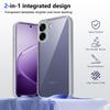 Чехол для Oppo A6X 4G 5G CPH2819 CPH2823 Силиконовый бампер с воздушной подушкой Прозрачная матовая задняя крышка Жесткий чехол для телефона для Oppo A6X OppoA6X 2025