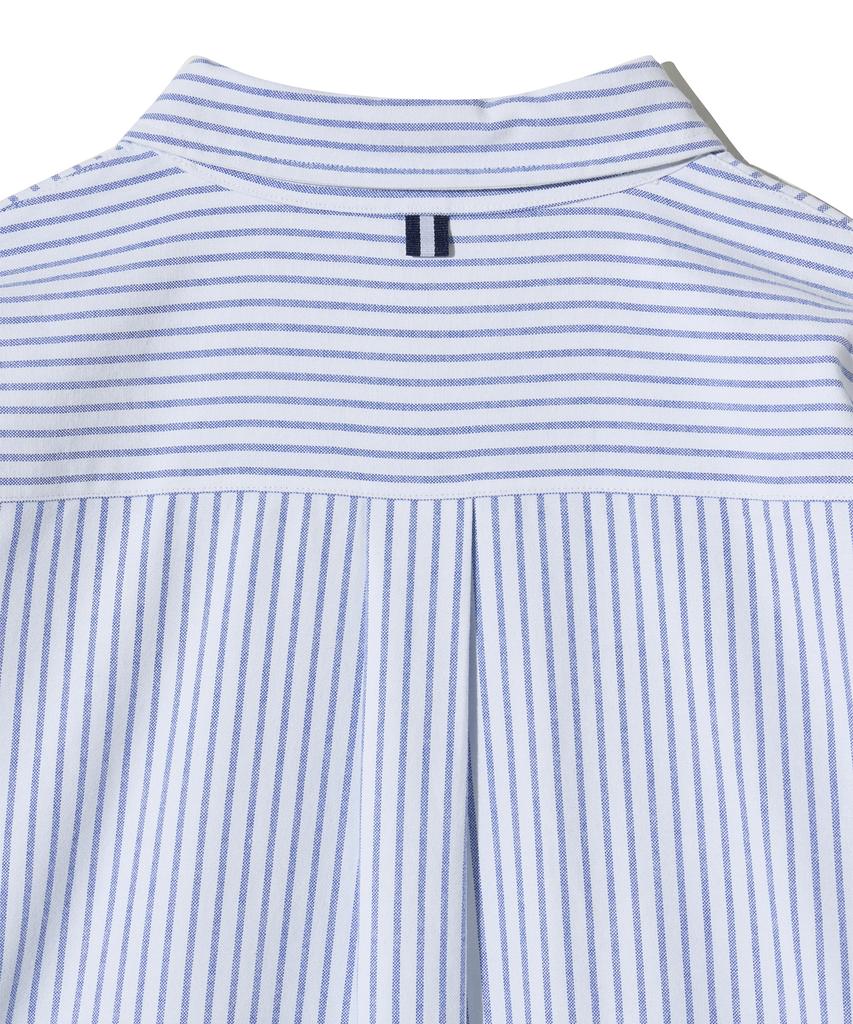 YALE 100% Cotton Oversized Oxford Shirt_Stripe