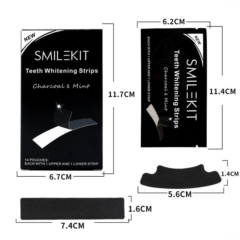 Профессиональные гелевые полоски для отбеливания зубов, гигиена полости рта, двойная эластичная полоска для отбеливания зубов, накладные виниры, инструмент, 7 пар