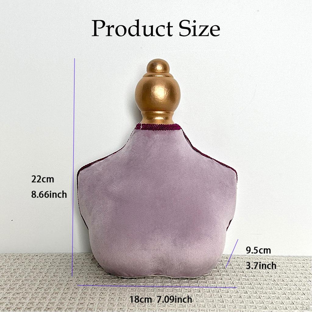 Bust Necklace Display Stand Chain Jewelry Holder Organizer Elegant for Showcase