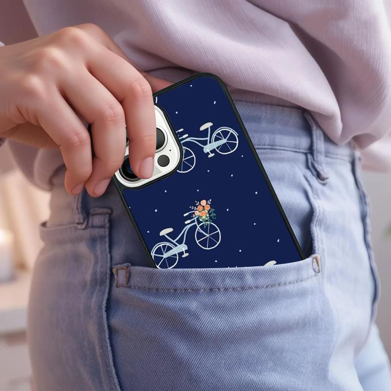Bike Pattern Phone Case For iPhone 17 Air 15 16e 14 13 Pro Max Coque 12 11 Pro Max PLUS cover