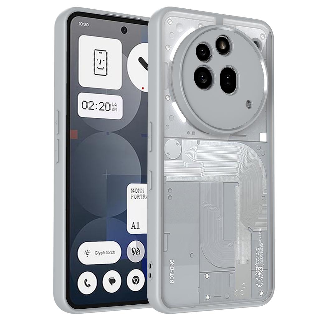 Ни за что Телефон (3a) Прозрачный матовый чехол из ПК+ТПУ, ударопрочная задняя крышка для телефона