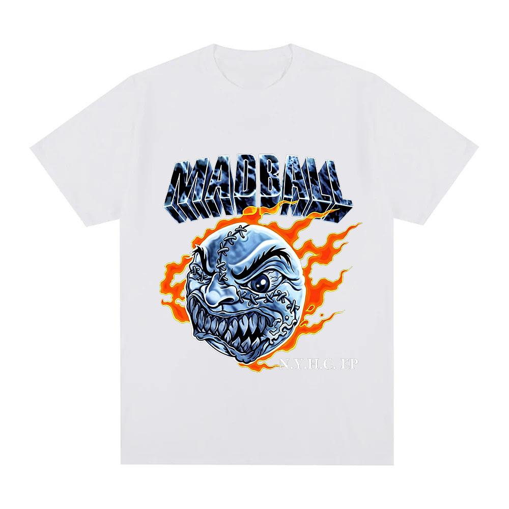 Madball Хлопковая футболка 100% Графика с принтом с изображением группы Тур Футболки Streetwear Мода Женские Мужские Повседневные Винтажные С круглым вырезом Взрослые Топы Летние