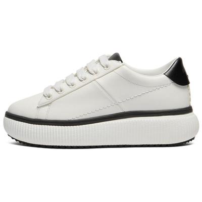Otiger Court Удобные Универсальные Толстая Подошва Прочные Низкие Повседневные Кроссовки Женские Белые 1182A636-100