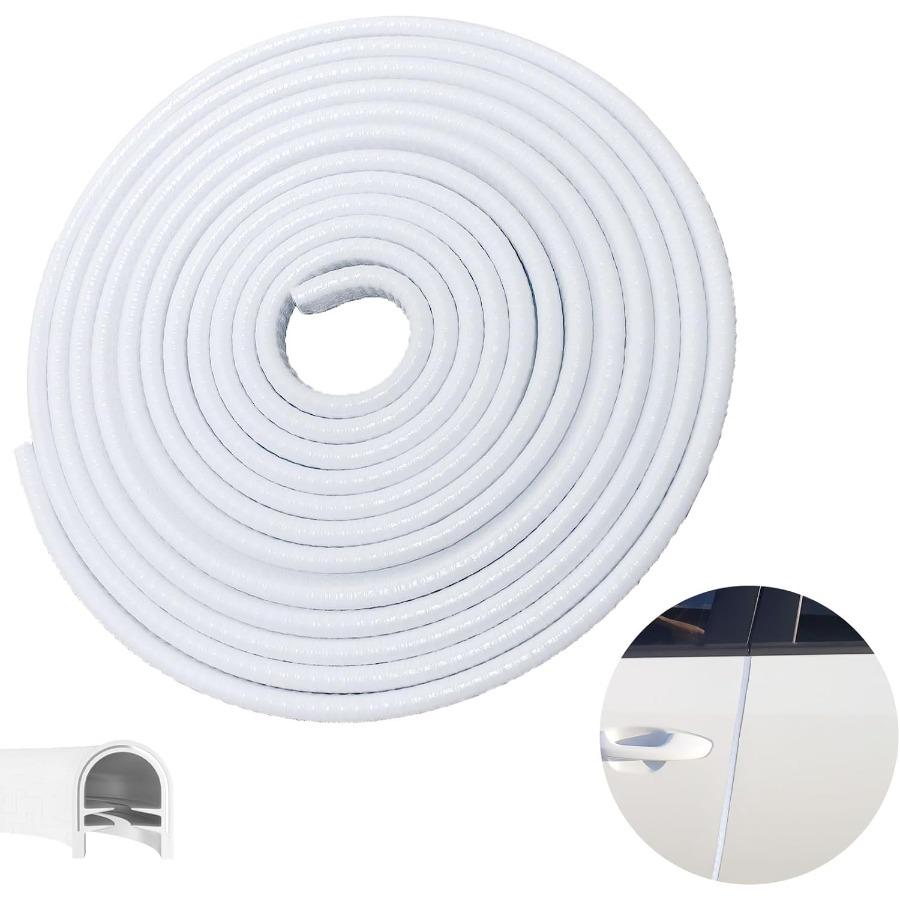 Car Door Edge Guards 65.6Ft 20m Rubber Seal U Shape Door Protection Trim for Cars Trucks SUVs Durable Weatherproof Edge Guards